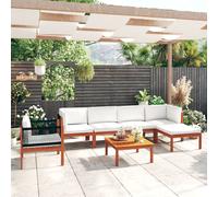 Salon de Jardin avec Coussin Meubles Terrasse Bois d'Acacia Solide vidaXL