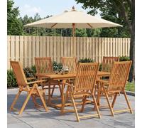 Salon de jardin avec parasol Bois d'Acacia Massif vidaXL vidaXL