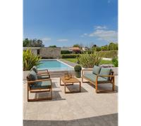 DCB Garden – Salon bas de jardin Aracaju – 4 places – Bois d'acacia – Olive