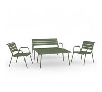 Salon de jardin bas 4 places FERMOB Monceau Lounge - Cactus