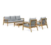 Salon de jardin bas 5 places - Marron - FUNA