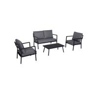 Salon de jardin en aluminium 4 pers