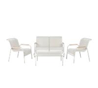 Salon de jardin bas FERMOB Coolside 4 personnes - Gris Argile