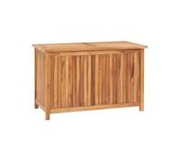 vidaXL Coffre de jardin coffre à outils en bois massif de teck pour terrasse et extérieur