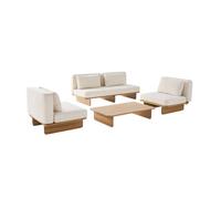 Salon de jardin bois d'acacia 4 places ARMONIA