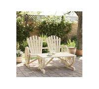 Salon de Jardin 2 pcs, Canapés de Patio, Ensemble de Meubles, Mobilier de Terrasse Arrière-cour Exterieur, Bois de 365097