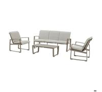 Salon de jardin Boreane 5 places noisette / café Hespéride G