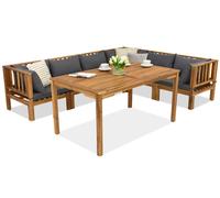 Salon de jardin Brunei Comida 6 Garden Point acacia