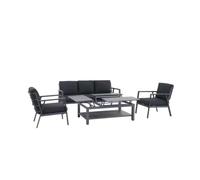 Salon de jardin Catalina structure aluminium - 5 places - Jardideco