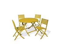 Salon de jardin city garden 4 personnes 5 pieces