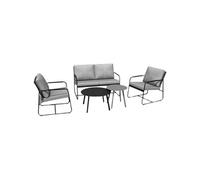 Salon de jardin détente en acier Bali