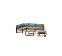 Salon de jardin en bois d Acacia FSC 6 personnes Levata d eau Multicolore