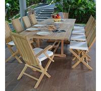 Salon de jardin en teck bornéo 10 places