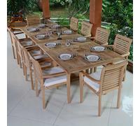 Salon de jardin en teck mahina 10 places