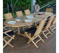 Salon de jardin en teck malte 8 places
