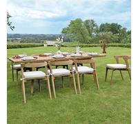 Salon de jardin en teck massif floreal