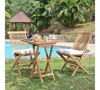 Salon de jardin en teck sawu 60 cm