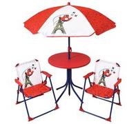 Salon de jardin fun house rouge 5 pieces polyethylene 46.0 x 46 x 53 cm Rouge G