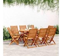 vidaXL Chaises de jardin pliantes Lot de 8 57x66x95 cm Bois d'acacia