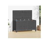 Salon de jardin gris bois massif