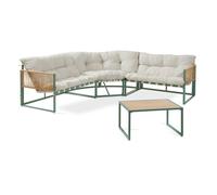 Salon de jardin Karg vert beige