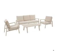 Salon de jardin Luzane 5 places argile - Hespéride