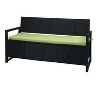 Salon de jardin mendler rotin gris 3 personnes gris