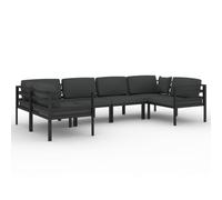 Salon de jardin meuble d'extérieur ensemble de 70 x 70 x 64.5 cm aluminium