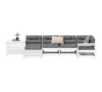 Salon de Jardin Meubles Terrasse 7 pcs Bois Massif Sapin de Douglas vidaXL