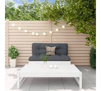 Vidaxl Salon De Jardin 2 Pcs Blanc Bois De Pin Massif