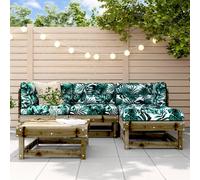Vidaxl Salon De Jardin 5 Pcs Bois De Pin Imprégné