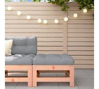 Repose-pied de jardin avec coussin bois massif douglas, tabouret, repose-pied ottoman, tabouret de jardin, pouf, 825672