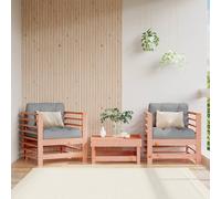 Repose-pied de Jardin, Siège avec Cadre en Bois, Table Basse, Tabouret de Terrasse Patio Balcon Extérieur, Bois Massif Douglas
