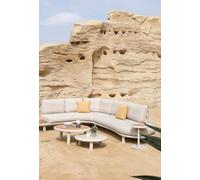 Salon de Jardin Moderne en Aluminium et Teck - SANKA Cosy