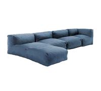 Salon de jardin modulable 4 places bleu pacific Mixi, Oviala