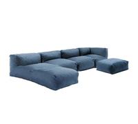 Salon de jardin modulable 5 places bleu pacific Mixi, Oviala