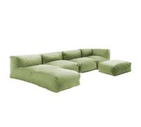 Salon de jardin modulable 5 places vert cactus Mixi, Oviala