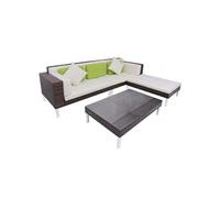 Salon de jardin modulable acier 4 pieces