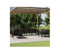 Salon de jardin modulable aluminium 8 personnes 8 pieces