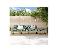 Salon de jardin modulable bois bois 4 pieces 66 x 62 x 70.5 4 personnes