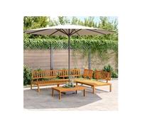 Salon de jardin modulable bois bois 4 pieces 92 x 100 x 69 3 personnes