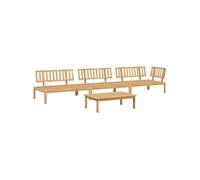 Vidaxl Salon Palette De Jardin 4 Pcs Bois D'acacia Massif