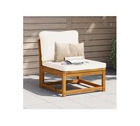 Salon de jardin modulable bois massif beige 73 x 63 x 65 1 personnes