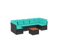 Salon de jardin modulable GENERIQUE 8 pieces rotin 62 x 62 x 69 cm