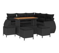 Salon de jardin modulable GENERIQUE 9 pieces rotin 62 x 142 x 69 cm