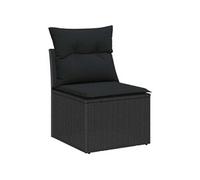 Salon de jardin modulable GENERIQUE 9 pieces rotin noir 62 x 60.5 x 69 cm