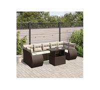 Salon de jardin modulable GENERIQUE resine tressee 8 pieces 62 x 62 x 69 cm 1 personnes