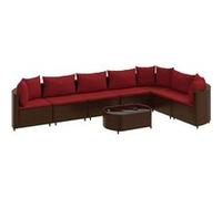 Salon de jardin modulable GENERIQUE resine tressee 8 pieces 63 x 63 x 57 cm
