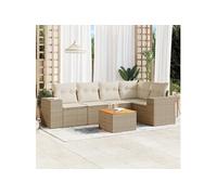 Salon de jardin modulable rotin beige 6 pieces x 83 x 69 5 personnes