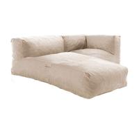 Salon de jardin modulable un fauteuil d'angle et 1 méridienne beige Mixi, Oviala